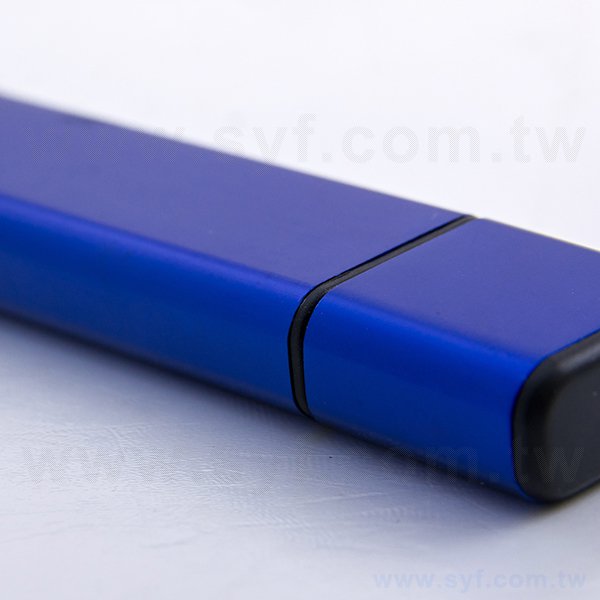 隨身碟-商務禮贈品-藍色金屬USB隨身碟-客製隨身碟容量-工廠客製化印刷推薦禮品